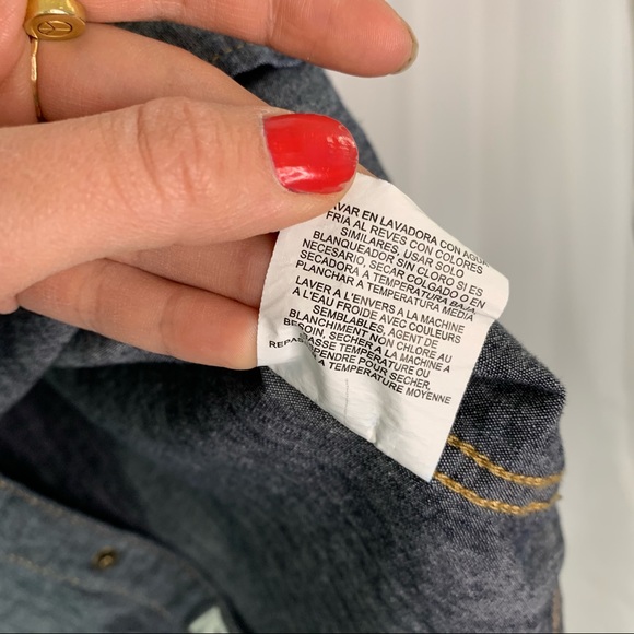 Wrangler Indigo Men’s Denim Pearl Snap Sz Medium - Picture 13 of 14